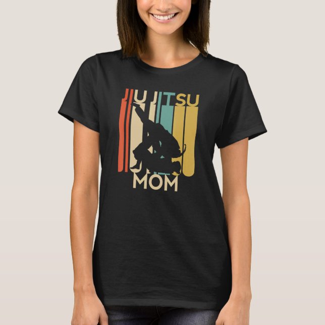 Jiu Jitsu Mom MMA Submission Girl Fighter Choke Ma T-Shirt (Front)