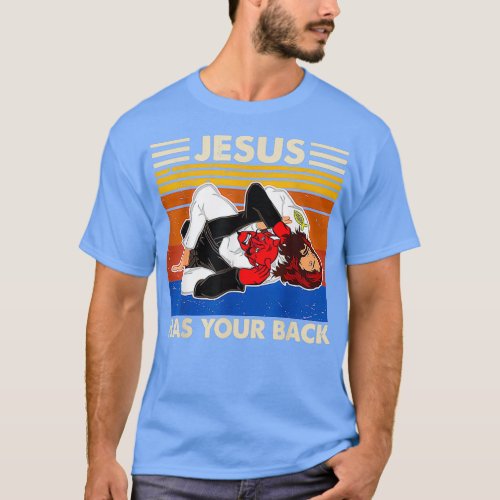 Jiu Jitsu s Jesus Has Your Back M T_Shirt