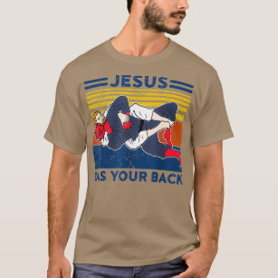 Jiu jitsu s jesus has your back mens bjj mma T-Shirt