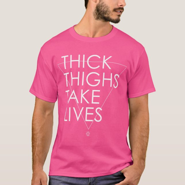 Jiu-Jitsu Shirt - Thick Thighs Take Lives Triangle (Front)