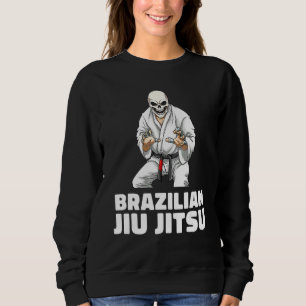 Jiu Jitsu Skeleton  Brazilian Jiu Jitsu Mma Grappl Sweatshirt