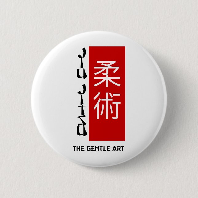 Jiu Jitsu - The Gentle Art Pinback Button (Front)