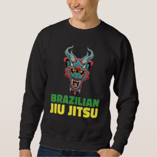 Jiu Jitsu Tiger Demon   Brazilian Jiu Jitsu and Gr Sweatshirt