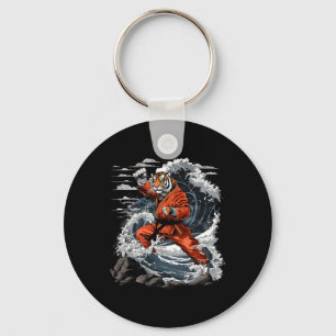Jiu-jitsu Tiger Kung Fu Taekwondo Kickboxing Marti Keychain