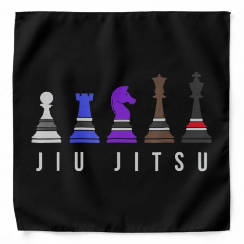 jiu jitsu training   chess gift  bjj with text bandana