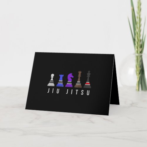 jiu jitsu training   chess gift  bjj with text card