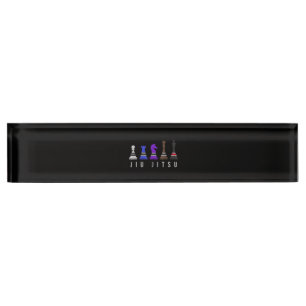 jiu jitsu training   chess, gift  bjj with text. desk name plate
