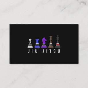 jiu jitsu training   chess, gift  bjj with text. enclosure card
