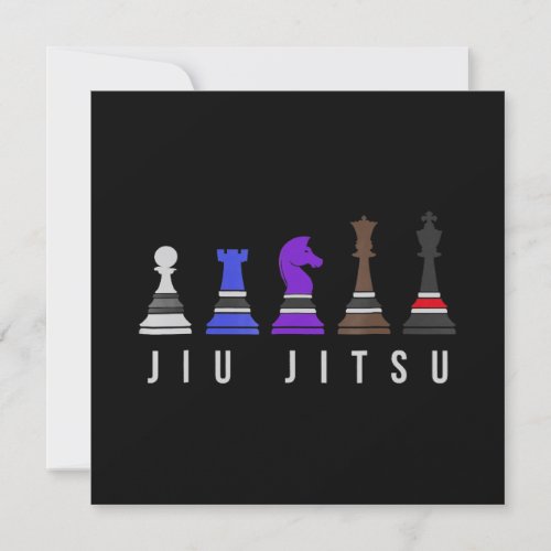 jiu jitsu training   chess gift  bjj with text invitation