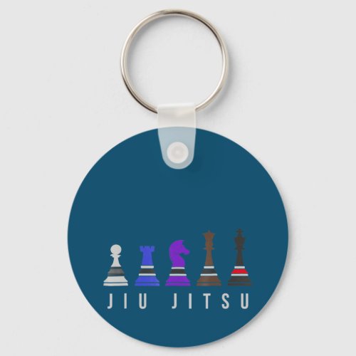 jiu jitsu training   chess gift  bjj with text keychain