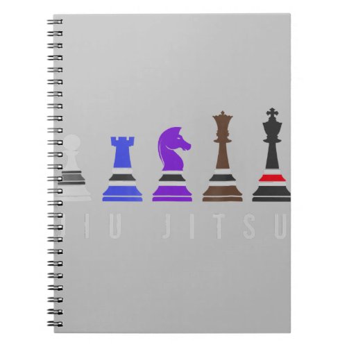 jiu jitsu training   chess gift  bjj with text notebook