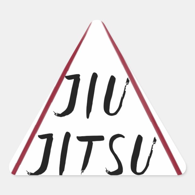 Jiu Jitsu Triangle Car Sticker Decal (Front)