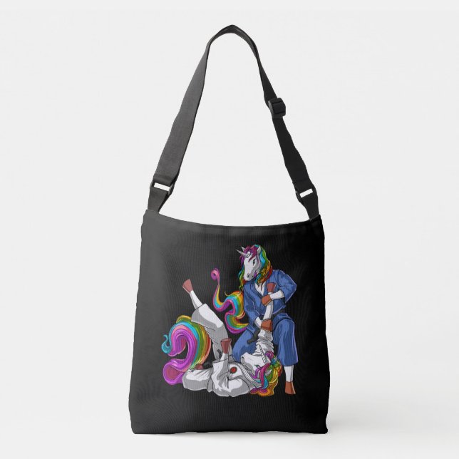 Jiu-Jitsu Unicorns Crossbody Bag (Front)