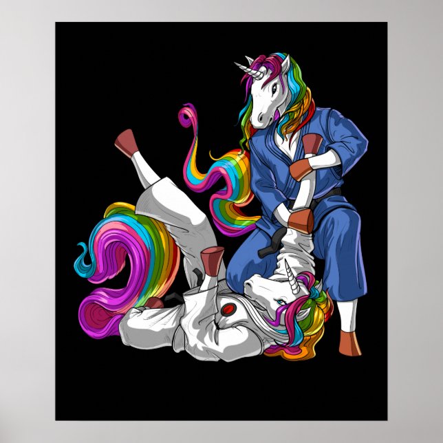 Jiu-Jitsu Unicorns Poster (Front)