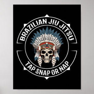 Jiu Jitsu War Bonnet - Submission Team Jiu Jitsu W Poster