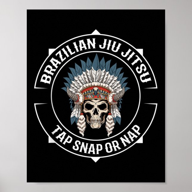 Jiu Jitsu War Bonnet - Submission Team Jiu Jitsu W Poster (Front)