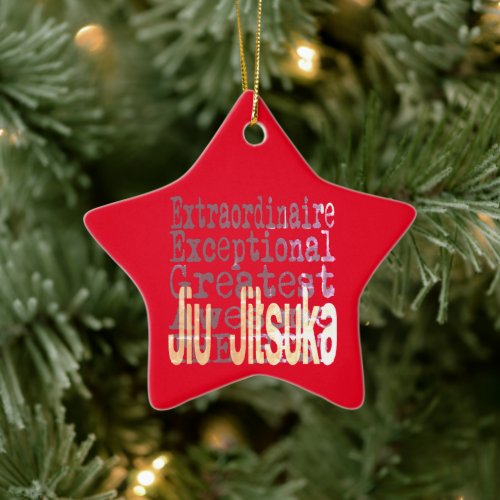 Jiu Jitsuka Extraordinaire Ceramic Ornament