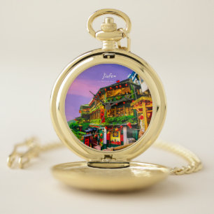 Jiufen, Taiwan - Ancient Teahouse Pocket Watch