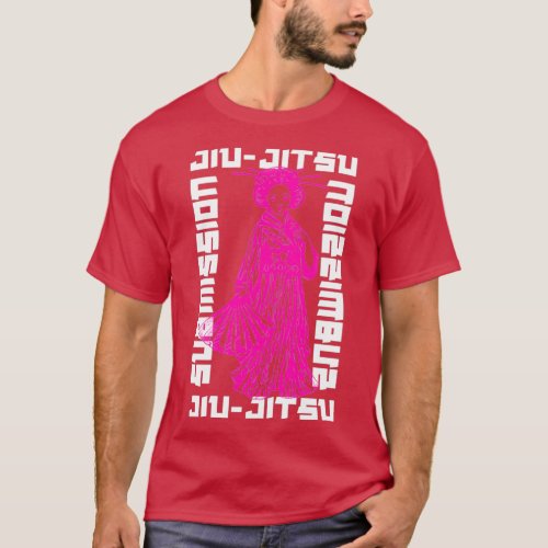 JiuJitsu Design Submission Them All Tough BJJ girl T_Shirt