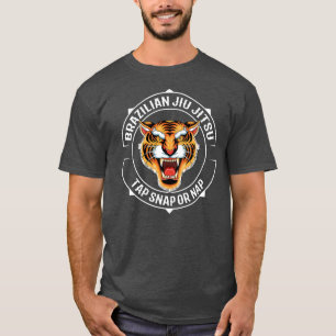 Jiujitsu Tiger Brazilian Jiu Jitsu BJJ and T-Shirt