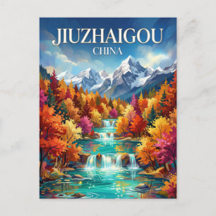 Jiuzhaigou Valley China Postcard