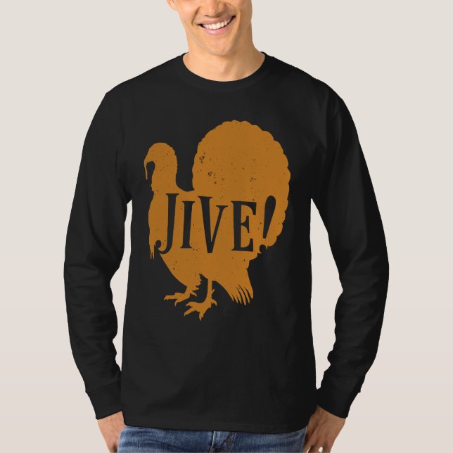 Jive Thanksgiving Turkey Day Family 70's T-Shirt (Front)