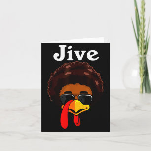 Jive Thanksgiving Turkey Day Funny Family Costume  Card