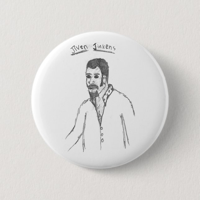 Jiven Jinkens Pinback Button (Front)
