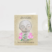 Jizo Art Buddhist Sympathy Get Well Soon Support