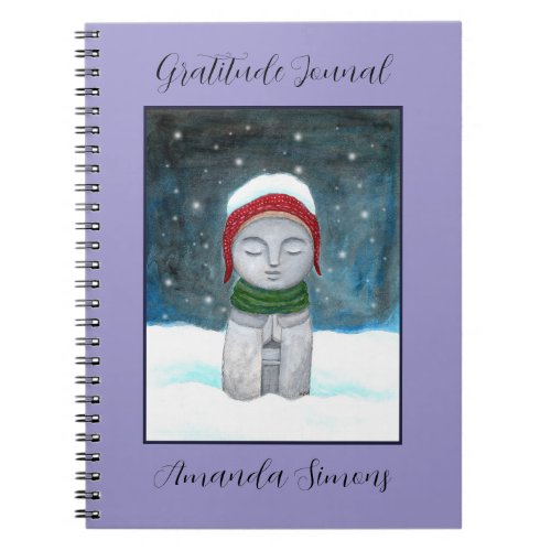 Jizo Buddha Art Custom Name and Title Mediation Notebook