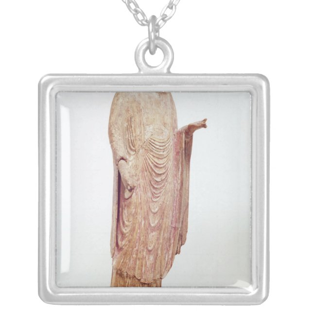 Jizo, Heian period Silver Plated Necklace (Front)