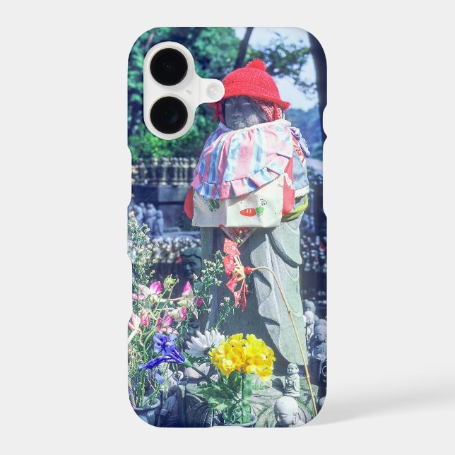 Jizo monk statue with bib and hat Case-Mate iPhone case (Back)