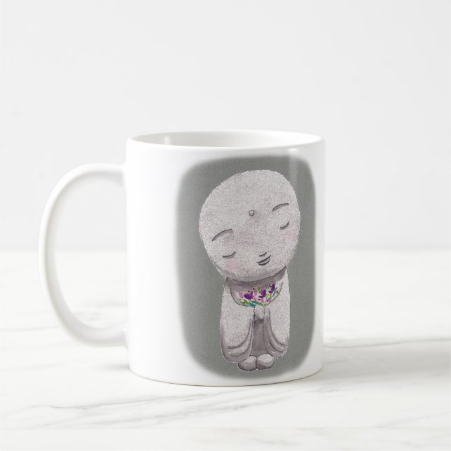 Jizo Mug Japanese Little Buddha Spiritual Mug (Left)