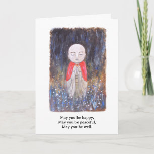 Jizo Prayers Buddhist Sympathy Empathy Caring Card