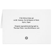 Jizō statue cards (Back Horizontal)