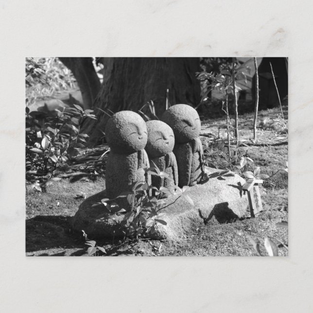 Jizo Statues, Hase Temple: Kamakura, Japan Postcard (Front)