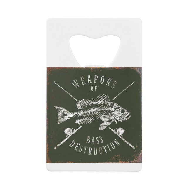 JJ56 Weapons of Bass.tif Credit Card Bottle Opener (Front)