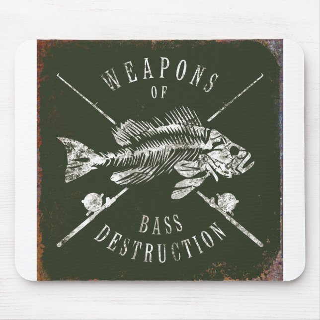 JJ56 Weapons of Bass.tif Mouse Pad (Front)