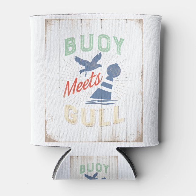 JJ72 Buoy Meets Gull.tif Can Cooler (Front)