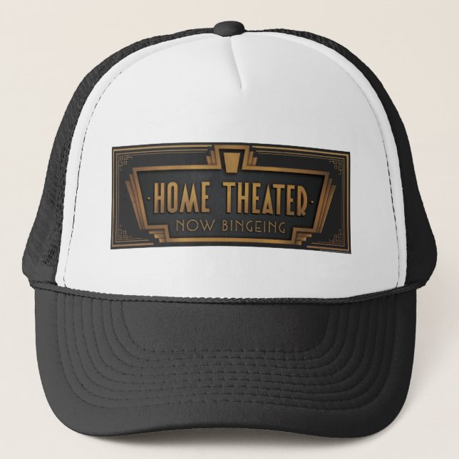 JJ76 Home Theater.tif Trucker Hat (Front)