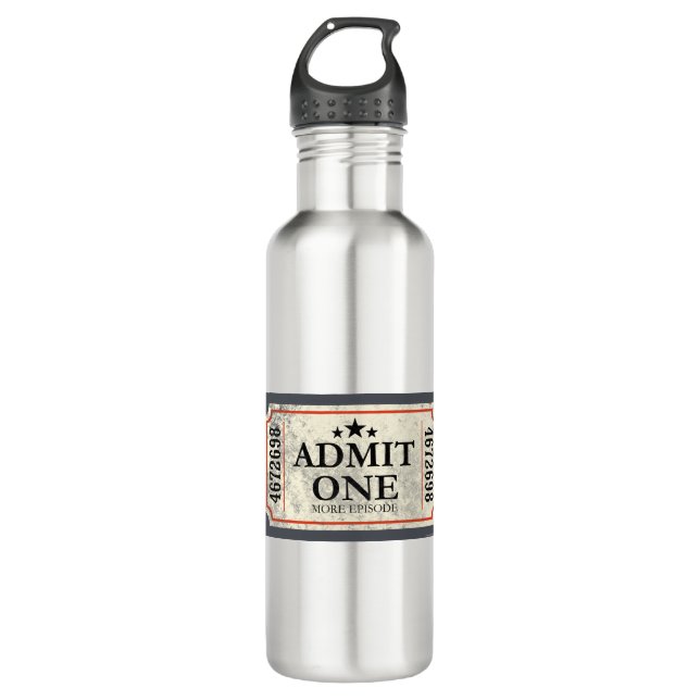 JJ81 Admit One.tif Stainless Steel Water Bottle (Front)