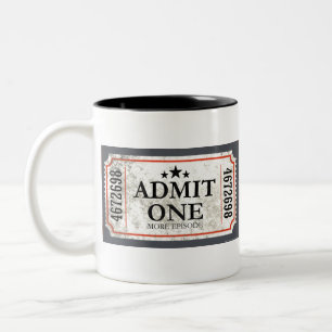 JJ81 Admit One.tif Two-Tone Coffee Mug