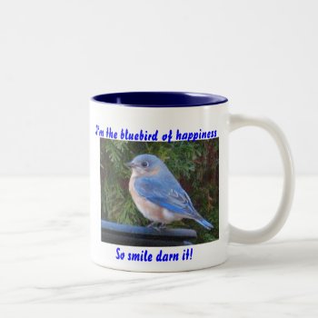 Jj- Bluebird Of Happiness Mug by patcallum at Zazzle