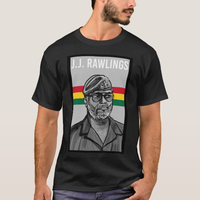 JJ Rawlings Ghana drawing  Classic T-Shirt (Front)