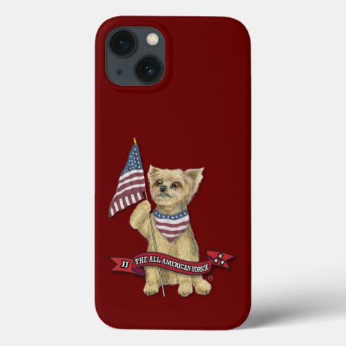JJ The All_American Yorkie iPhone 13 Case