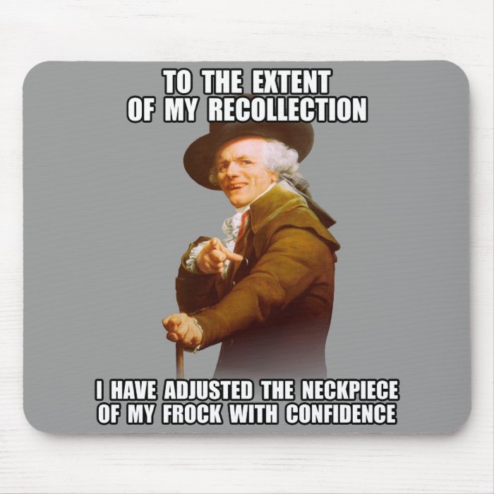 Jjoseph Ducreux Archaic Rap Poppin' Neckpiece Mouse Pads