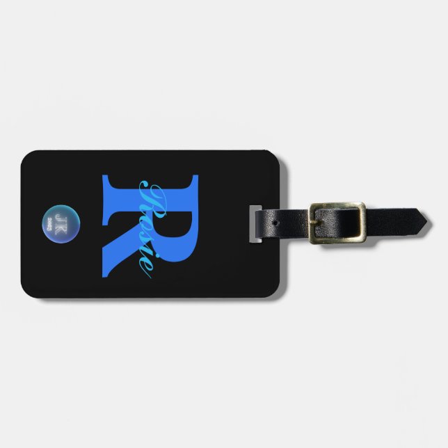 JK 2023 Luggage Tag Double Sided Monogram (Front Horizontal)