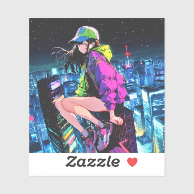 JK Sticker Seal | Sushi Musume GenerativeAI (Sheet)