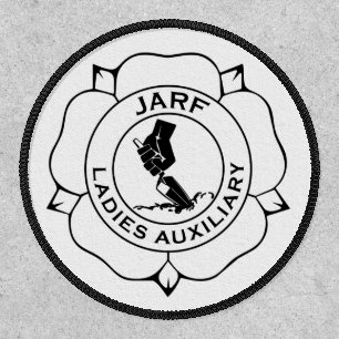 JLA logo patch B&W 3"