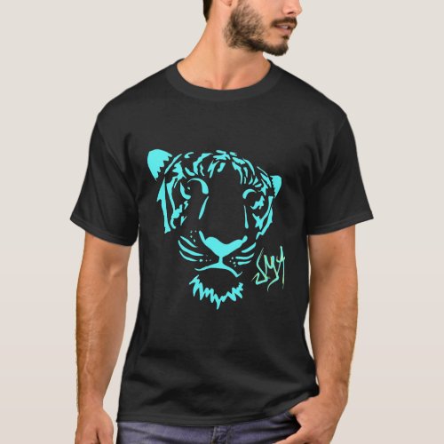 Jma Blue Tiger T_Shirt